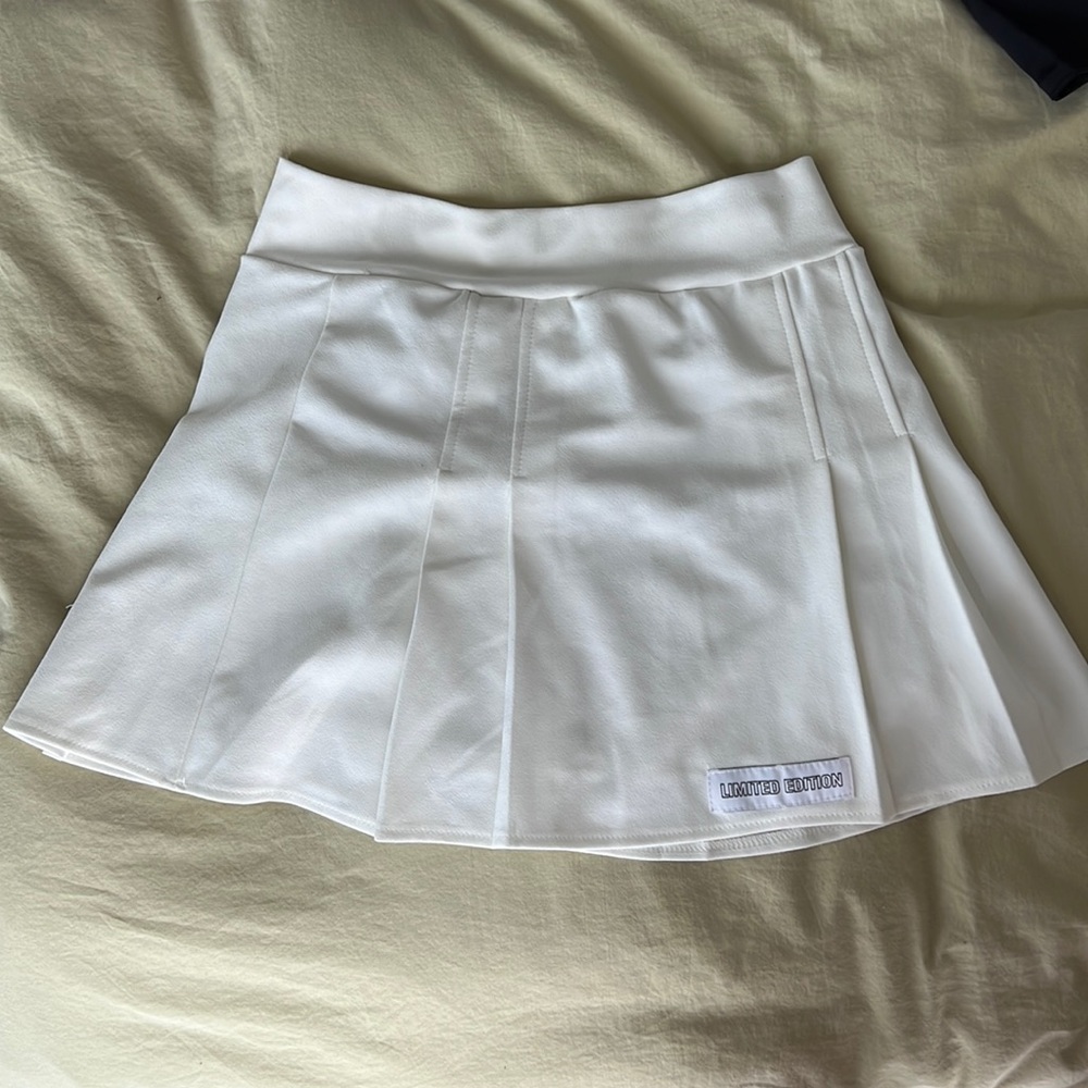White tennis MINI skirt